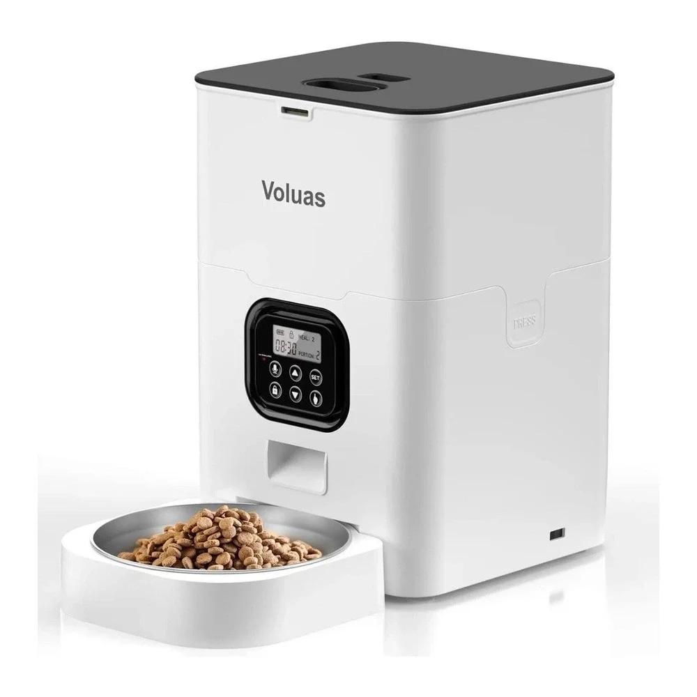 Voluas Automatic Pet Feeder White 4.0L VL001 for Cats and Dogs NEW